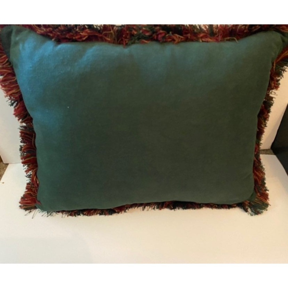 Large christmas tapestey pillow needle point - Picture 3 of 3